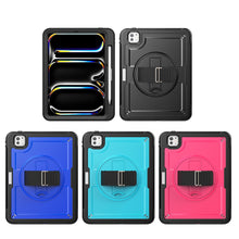 Load image into Gallery viewer, Ultra-Slim Heavy Duty Protection Case with Hand Strap for new iPad Air/Pro 11/13 (2024)