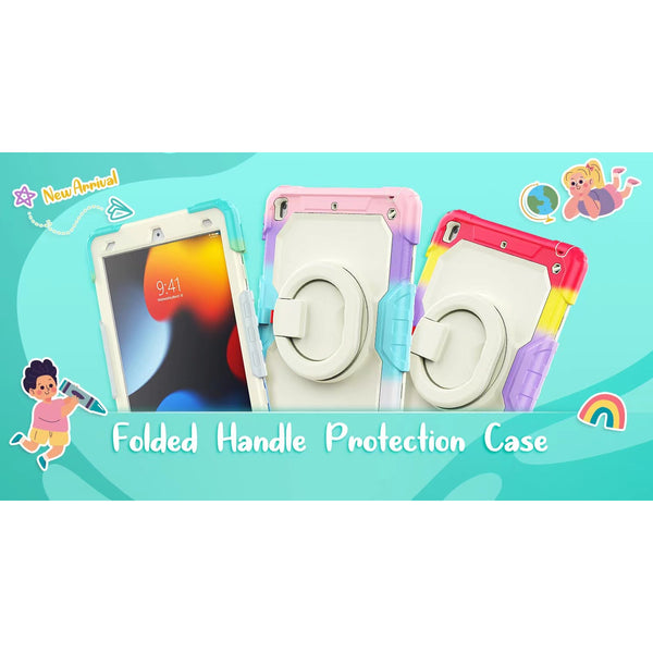 Heavy Duty Protection Case with Folded Handle for iPad Series