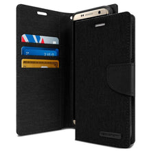 Load image into Gallery viewer, Mercury Canvas Dairy Wallet Case for Samsung