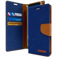 Load image into Gallery viewer, Mercury Canvas Dairy Wallet Case for Samsung