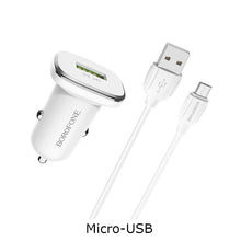 Load image into Gallery viewer, Lasting power QC3.0 in-car fast charger set with cable