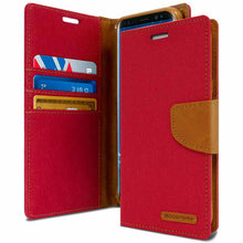 Load image into Gallery viewer, Mercury Canvas Dairy Wallet Case for Samsung