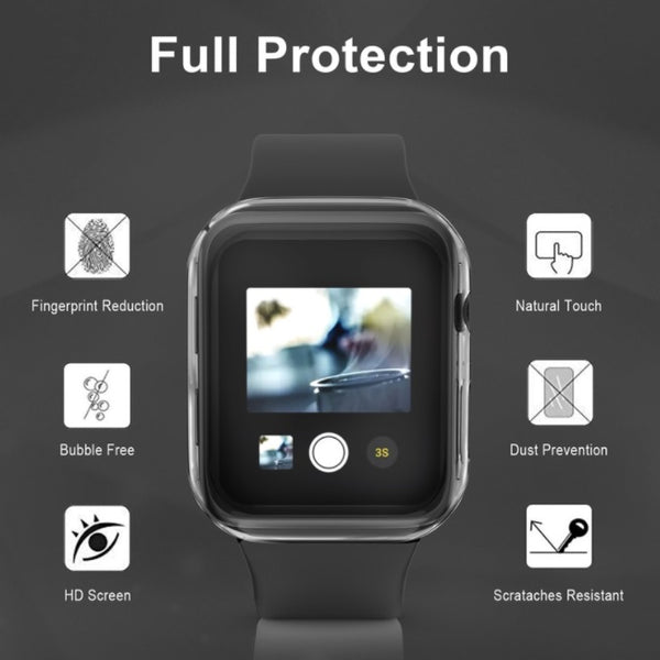 Apple Watch Protective Case with Tempered Glass