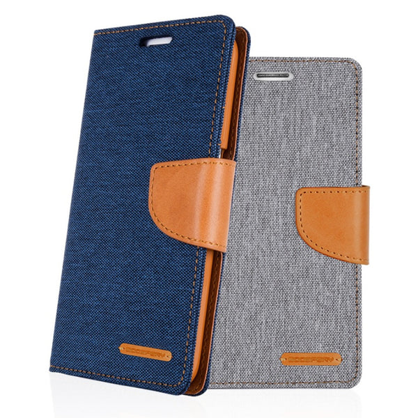 Mercury Canvas Dairy Wallet Case for Samsung