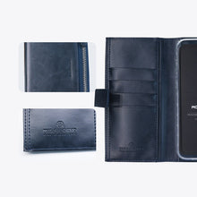 Load image into Gallery viewer, Zipper Flip Diary Wallet Case
