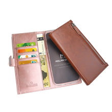 Load image into Gallery viewer, Zipper Flip Diary Wallet Case
